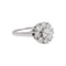 Bague 55 Marguerite - Bague en or blanc et diamants 58 Facettes 5368553CN