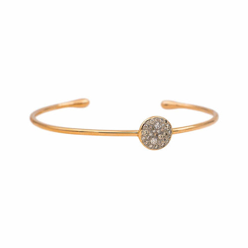 Bracelet Pomellato Sabbia - Bracelet demi-jonc en or rose et diamants bruns 58 Facettes 5376553CN