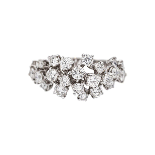 Bague 51 Fred Blanche - Bague en or blanc et diamants 58 Facettes 5417296CN