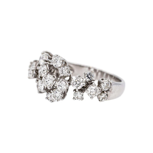 Bague 51 Fred Blanche - Bague en or blanc et diamants 58 Facettes 5417296CN