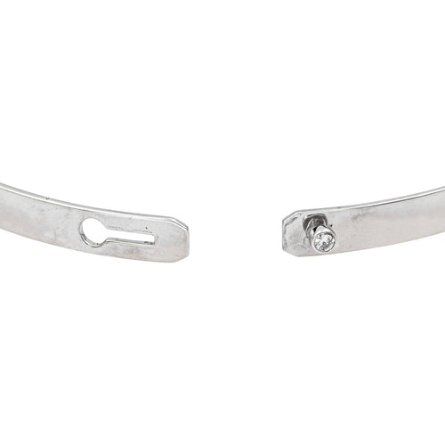Bracelet Dinh Van Serrure - Bracelet jonc en or blanc et diamant 58 Facettes 5480849CN