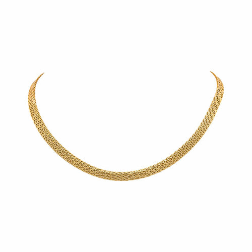Collier Collier maille tressée en or jaune 58 Facettes 5470031CN