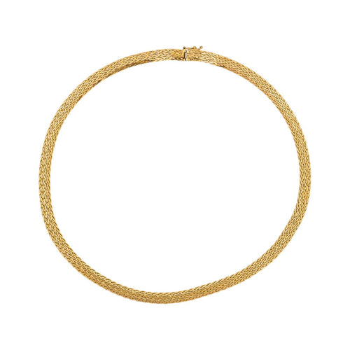 Collier Collier maille tressée en or jaune 58 Facettes 5470031CN