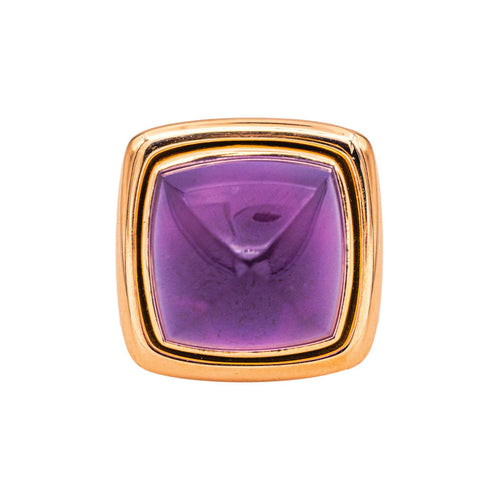 Bague 52 Fred Pain de Sucre - Bague en or rose, améthyste et ébène 58 Facettes 5417295CN