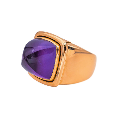 Bague 52 Fred Pain de Sucre - Bague en or rose, améthyste et ébène 58 Facettes 5417295CN