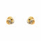Boucles d'oreilles Cartier Trinity - Boucles d'oreilles puces en ors trois tons et diamants 58 Facettes 5598926RV