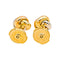 Boucles d'oreilles Cartier Trinity - Boucles d'oreilles puces en ors trois tons et diamants 58 Facettes 5598926RV