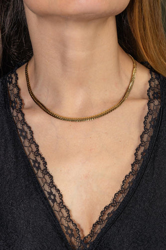 Collier Collier maille anglaise en or jaune 58 Facettes 5437530CN
