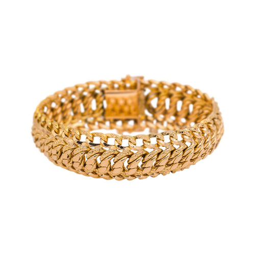 Bracelet Bracelet maille américaine en or rose 58 Facettes 5446543CN