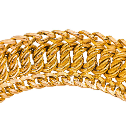 Bracelet Bracelet maille américaine en or rose 58 Facettes 5446543CN