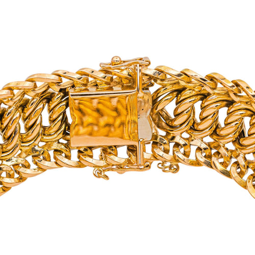 Bracelet Bracelet maille américaine en or rose 58 Facettes 5446543CN