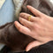 Bague 53 Bague chaîne en or et rubis 58 Facettes REF24021-185