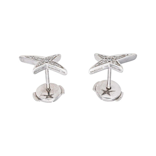 Boucles d'oreilles Mauboussin French Valentine - Boucles d'oreilles en or blanc et diamants 58 Facettes 5417148CN