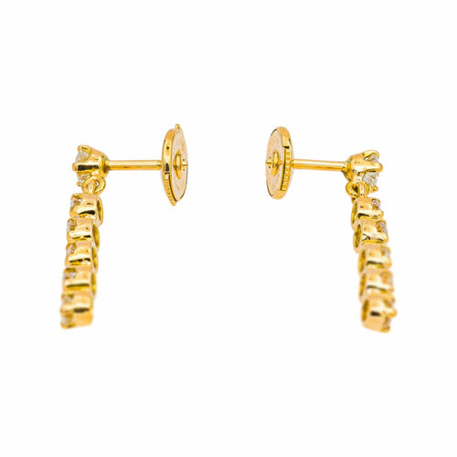 Boucles d'oreilles Boucles d'oreilles en or jaune et diamants 58 Facettes 5419003CN