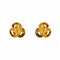 Boucles d'oreilles Boucles d'oreilles puces fleur en or rose et jaune 58 Facettes 5446542CN