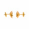 Boucles d'oreilles Boucles d'oreilles puces fleur en or rose et jaune 58 Facettes 5446542CN