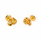 Boucles d'oreilles Boucles d'oreilles puces fleur en or rose et jaune 58 Facettes 5446542CN