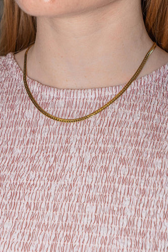 Collier Collier maille gourmette en or jaune 58 Facettes 5446552CN