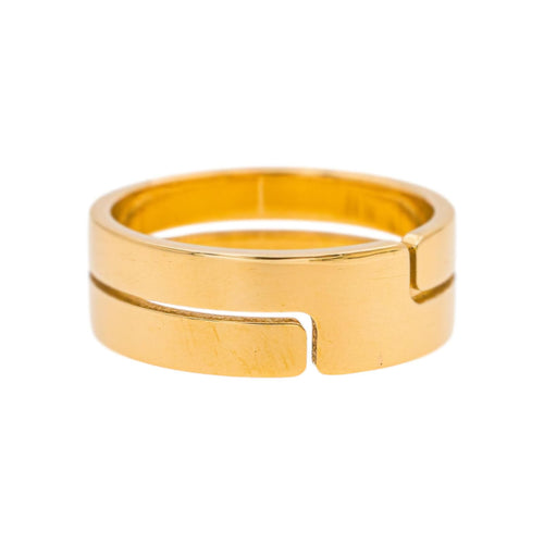 Bague 55 Dinh Van Seventies - Bague jonc en or jaune 58 Facettes 5451116CN