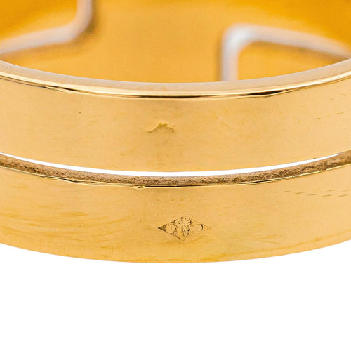 Bague 55 Dinh Van Seventies - Bague jonc en or jaune 58 Facettes 5451116CN