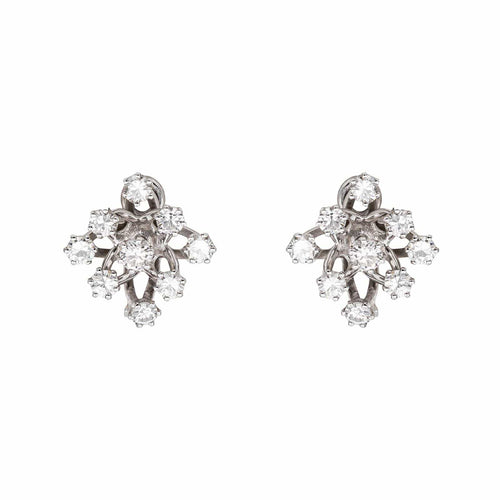 Boucles d'oreilles Boucles d'oreilles clips en or blanc et diamants 58 Facettes 5531391CN