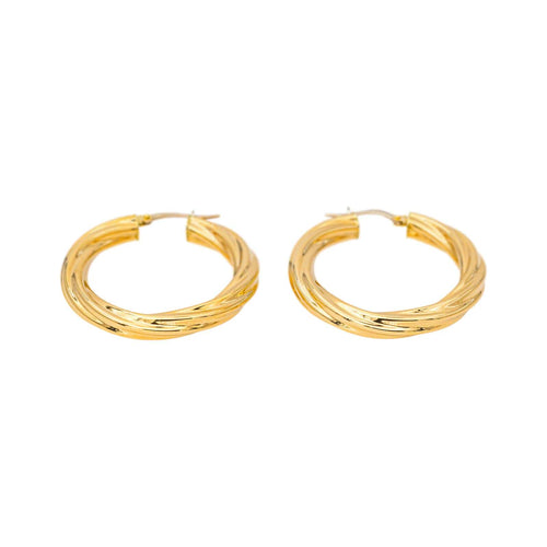 Boucles d'oreilles Boucles d'oreilles créoles en or jaune 58 Facettes 5538417RV