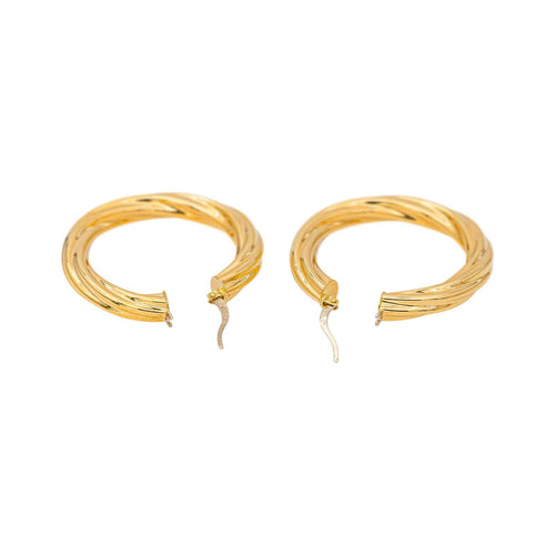 Boucles d'oreilles Boucles d'oreilles créoles en or jaune 58 Facettes 5538417RV