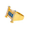 Bague 56 Bague en or jaune avec saphirs et diamants 58 Facettes 5560098CN