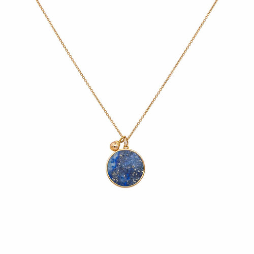 Collier Ginette NY Ever Lapis - Collier pendentif en or rose et lapis-lazuli 58 Facettes 5605745RV