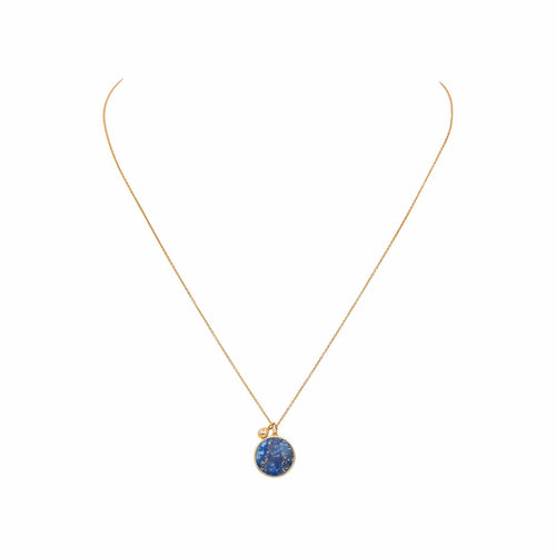 Collier Ginette NY Ever Lapis - Collier pendentif en or rose et lapis-lazuli 58 Facettes 5605745RV