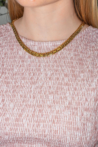 Collier Collier maille haricot en or jaune 58 Facettes 5577492CN