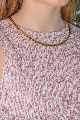 Collier Collier maille oméga en or jaune 58 Facettes 5624194CN