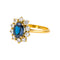 Bague 55 Bague en or jaune avec saphir et diamants 58 Facettes 5591777CN