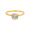 Bague 53 Bague solitaire en or jaune et diamant brun 58 Facettes 5649618RV