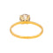 Bague 53 Bague solitaire en or jaune et diamant brun 58 Facettes 5649618RV