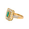 Bague 56 Bague en or jaune, émeraude et diamants 58 Facettes 4878500CN