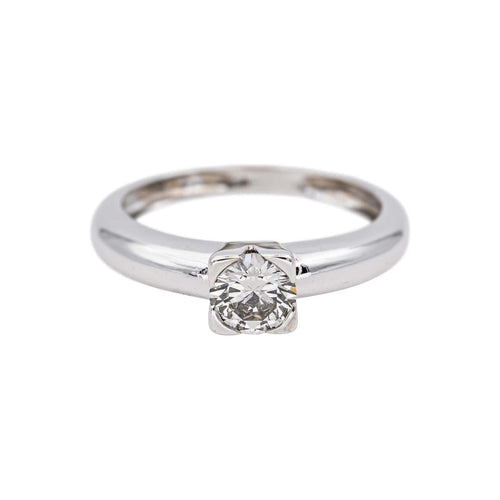 Bague 53 Bague solitaire en or blanc et diamant 58 Facettes 5193275CN