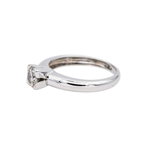 Bague 53 Bague solitaire en or blanc et diamant 58 Facettes 5193275CN