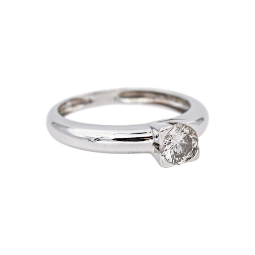 Bague 53 Bague solitaire en or blanc et diamant 58 Facettes 5193275CN
