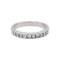 Bague 53 Demi-alliance en or blanc et diamants 58 Facettes 5237218CN