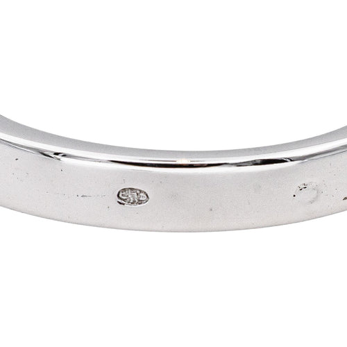 Bague 53 Demi-alliance en or blanc et diamants 58 Facettes 5237218CN