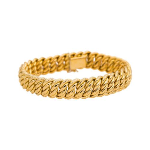 Bracelet Bracelet maille américaine en or jaune 58 Facettes 5251498CN