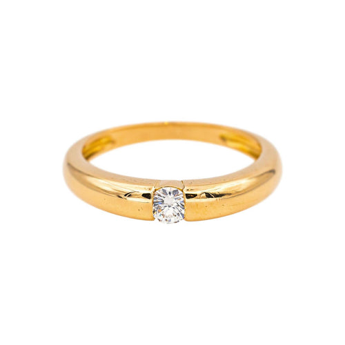 Bague 53 Bague solitaire en or jaune et diamant 58 Facettes 5251549CN