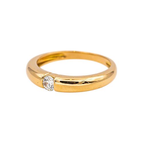 Bague 53 Bague solitaire en or jaune et diamant 58 Facettes 5251549CN