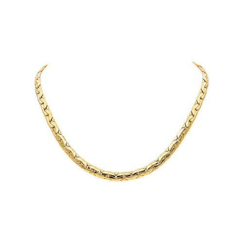 Collier Collier maille haricot en or jaune 58 Facettes 5284141CN