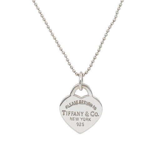 Collier Tiffany & Co Return to Tiffany - Collier pendentif en argent 58 Facettes 5690114CN