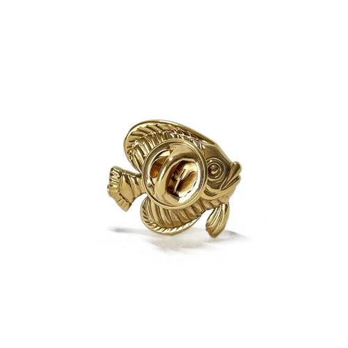 Broche Broche poisson en or jaune 18K 58 Facettes REF24013-177