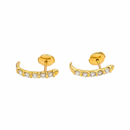 Boucles d'oreilles Boucles d'oreilles en or jaune et diamants 58 Facettes 5693564RV
