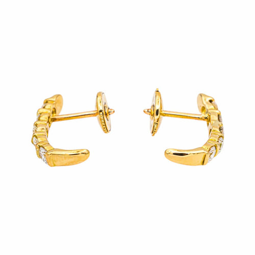 Boucles d'oreilles Boucles d'oreilles en or jaune et diamants 58 Facettes 5693564RV