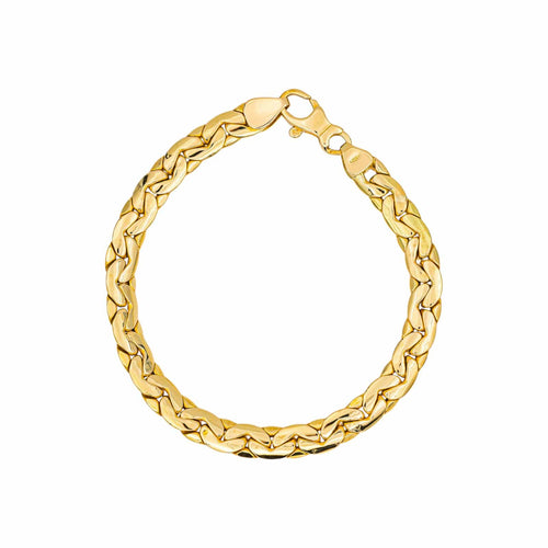 Bracelet Bracelet maille haricot en or jaune 58 Facettes 4870182CN